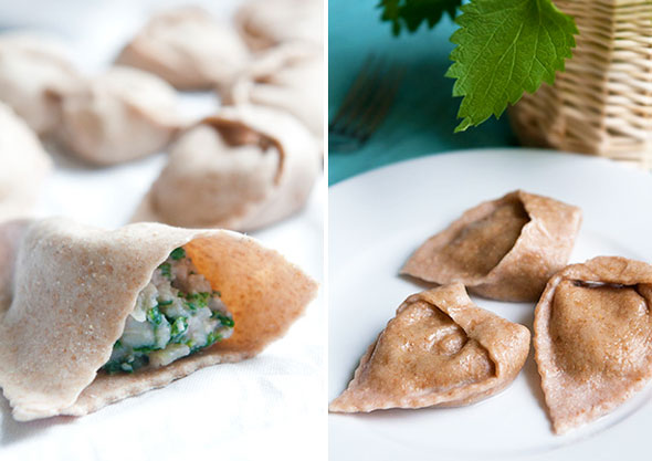 pierogi z pokrzywą