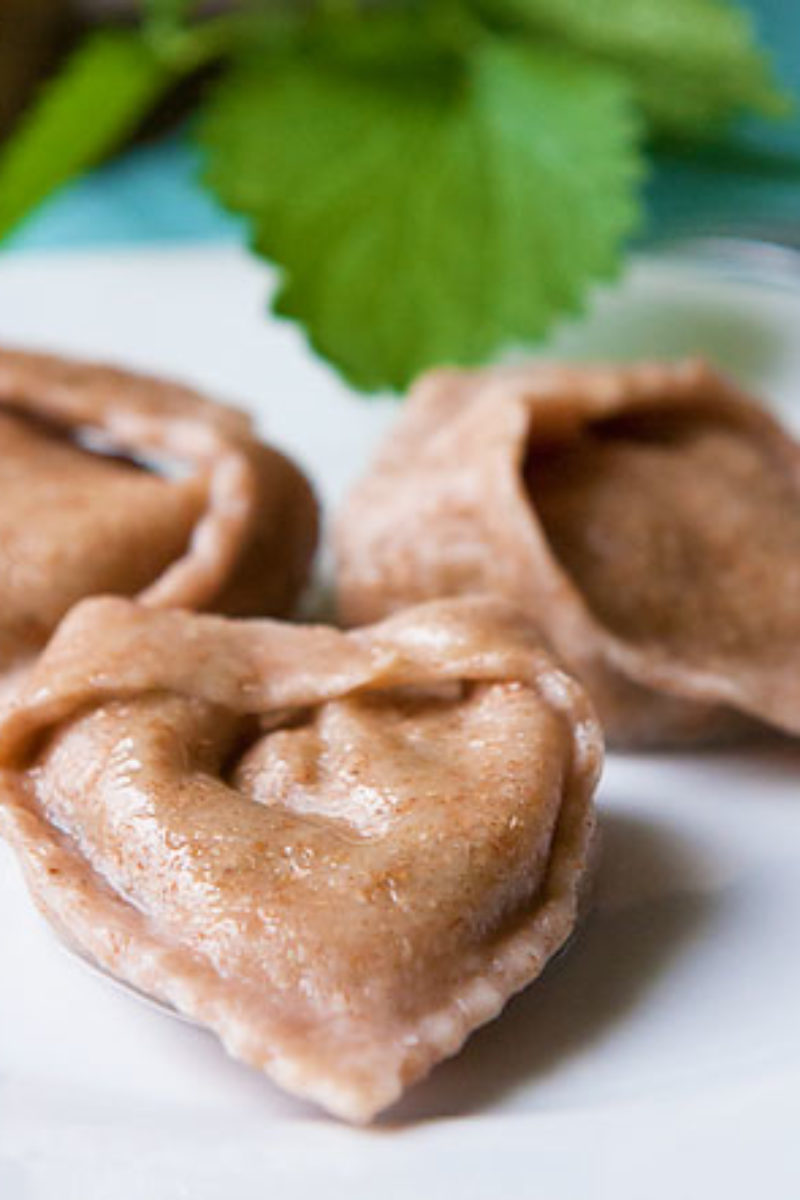 pierogi z pokrzywą