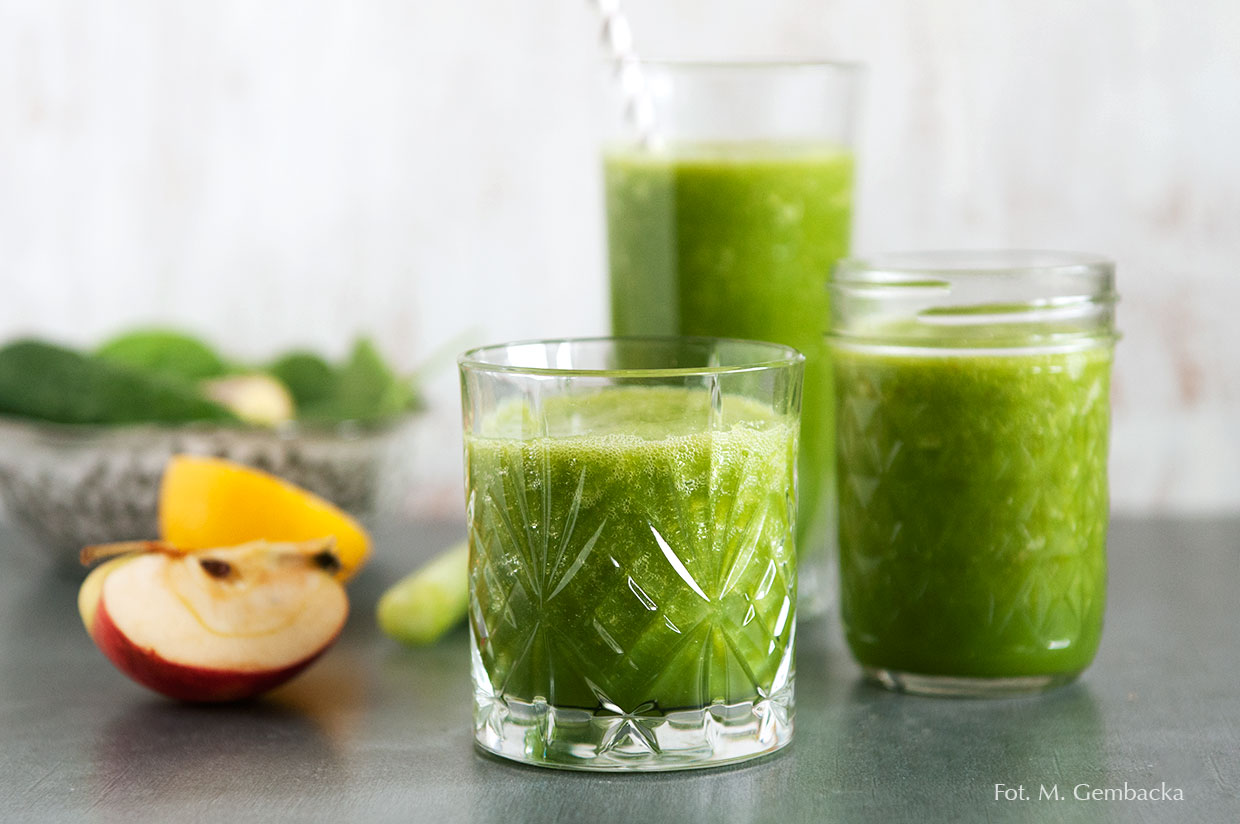 smoothie szponakowo-jabłkowo-selerowe